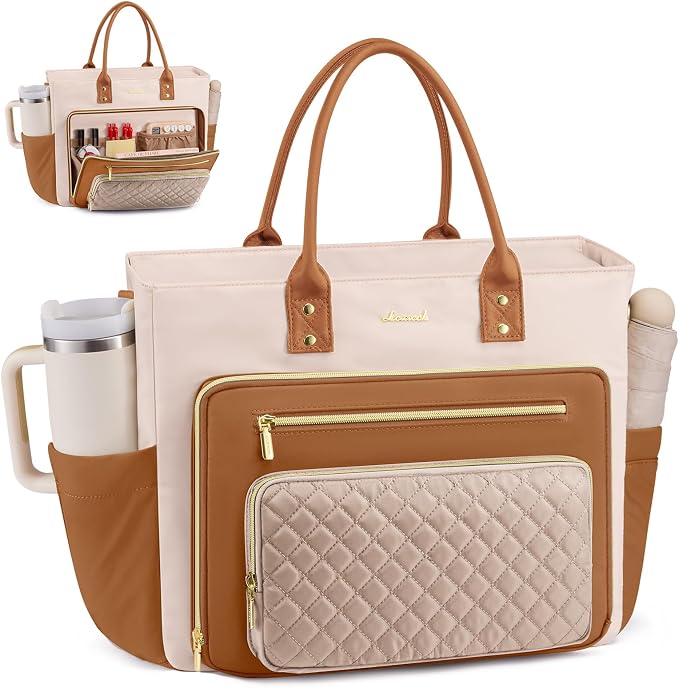 LOVEVOOK Bolso de Profesora para Mujer, Bolso de Mano para Trabajo,...