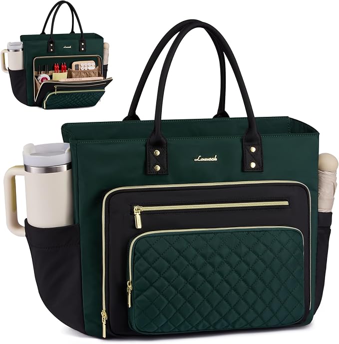 LOVEVOOK Bolso de Profesora para Mujer, Bolso de Mano para Trabajo,...