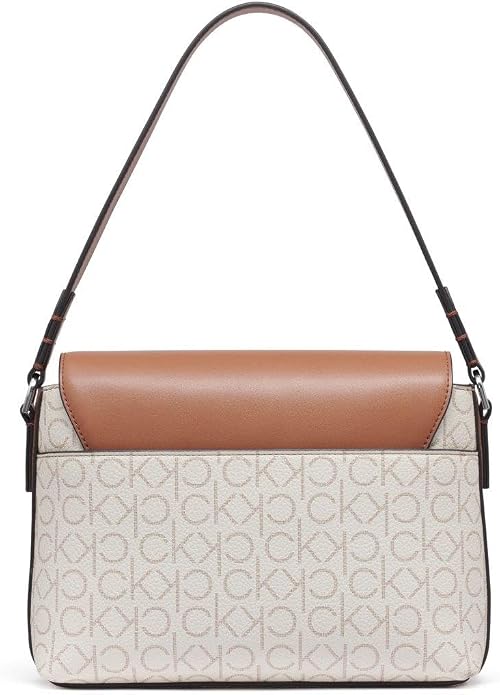 Calvin Klein Bolso de hombro con solapa Millie 2 en 1 para mujer y bandolera