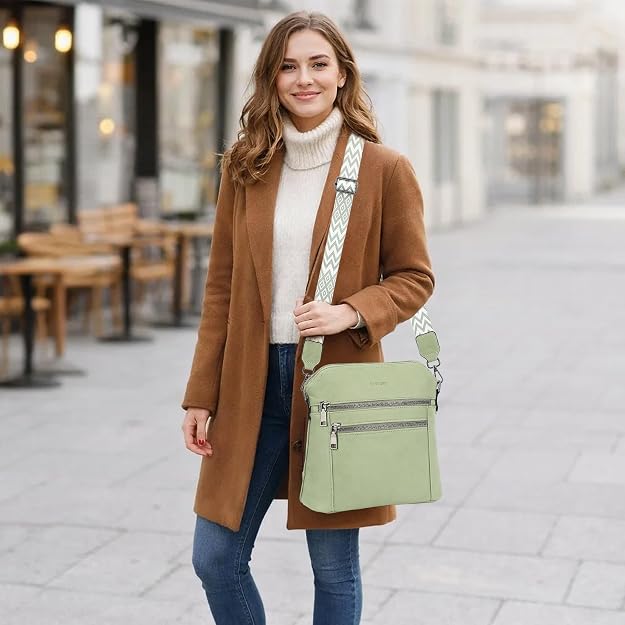 Bolso bandolera TANTOMI para mujer: bolso de mano de piel sintética