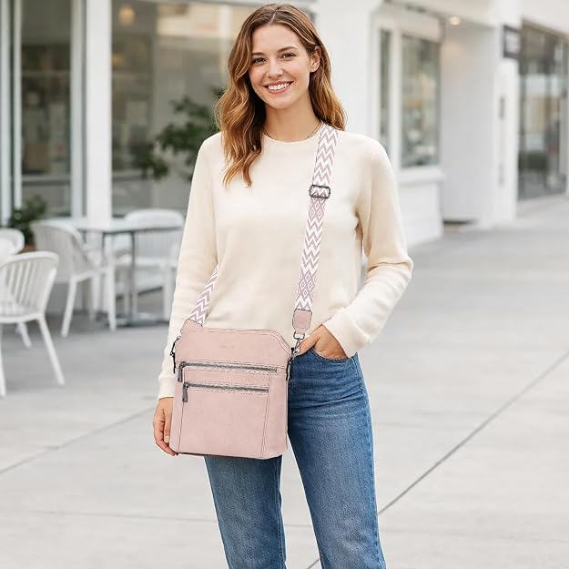 Bolso bandolera TANTOMI para mujer: bolso de mano de piel sintética