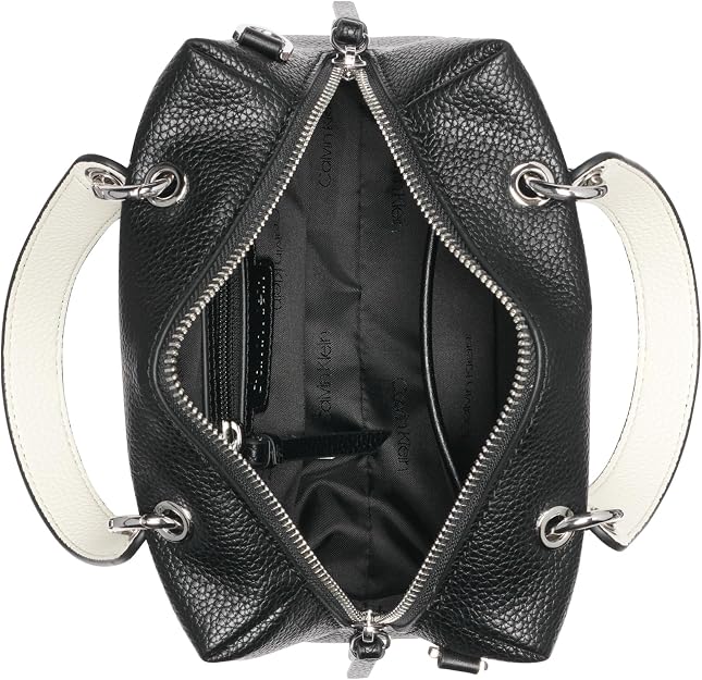 Calvin Klein Women's Cali Mini Satchel Crossbody Handbag