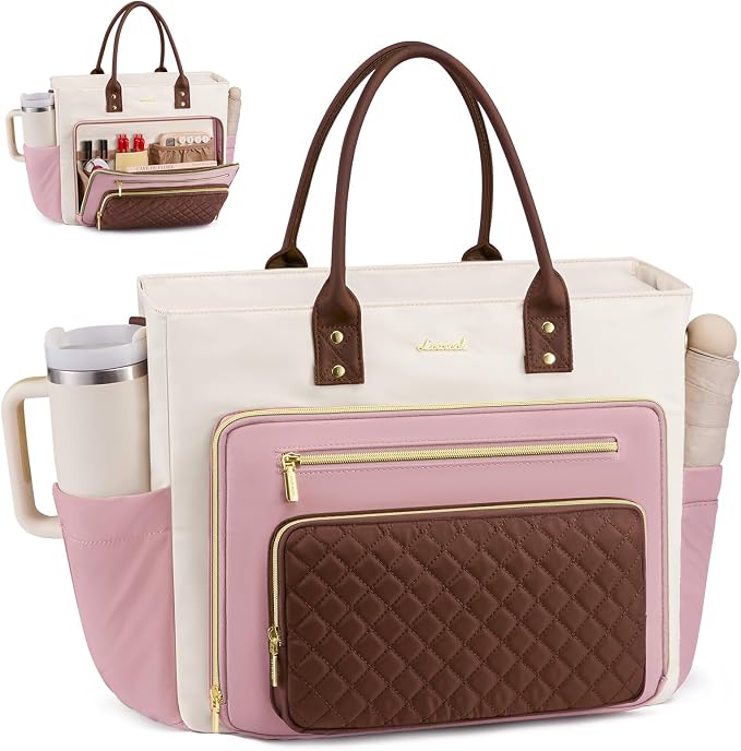 LOVEVOOK Bolso de Profesora para Mujer, Bolso de Mano para Trabajo,...