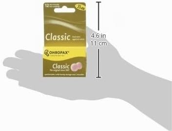 Ohropax Tapones reutilizables de cera y algodón (24 tapones en tota...