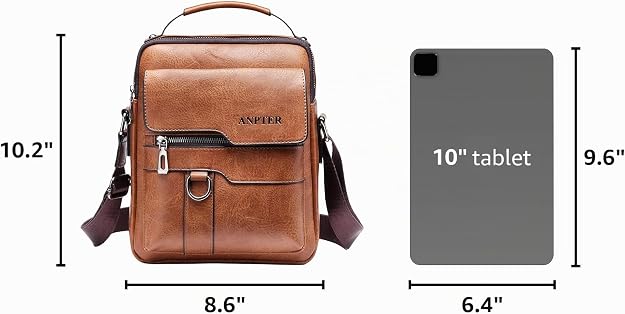 Bolsa de mensajero para hombres, bolso cruzado de hombro, cartera p...