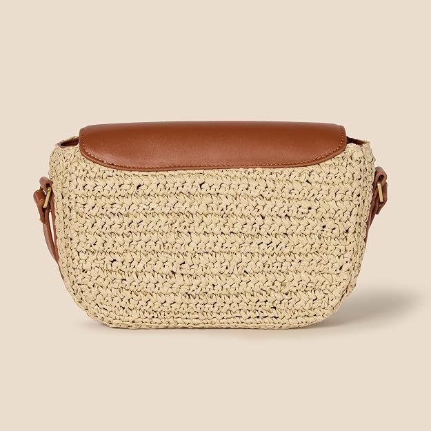 Amazon Essentials Bolso cruzado con solapa para mujer