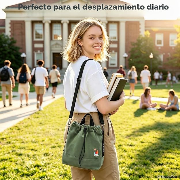 Bolso de mano de lona, bolso de hombro informal, bolso de trabajo, bolso cruzado con bordado de sol