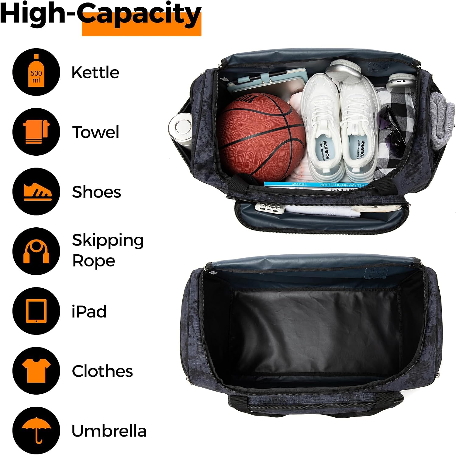 Bolsa de gimnasio para hombres y mujeres
