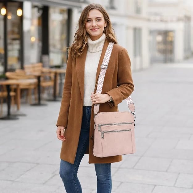 Bolso bandolera TANTOMI para mujer: bolso de mano de piel sintética