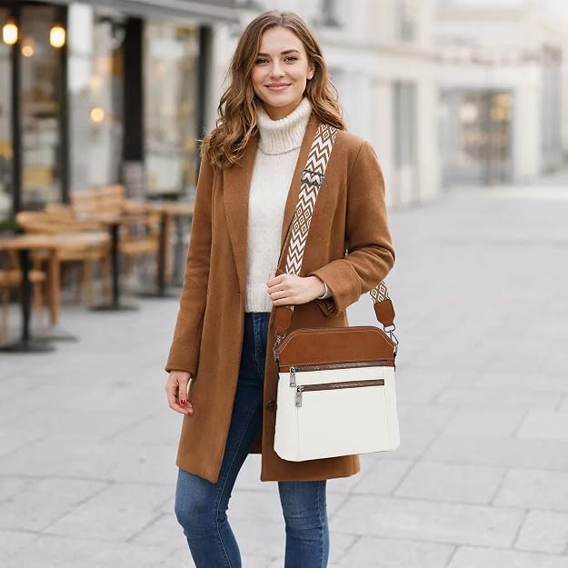 Bolso bandolera TANTOMI para mujer: bolso de mano de piel sintética