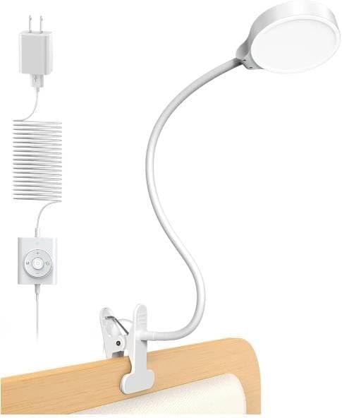 Glocusent Paquete de luces con clip extensible para libros
