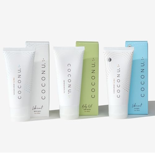 Coconu Set de regalo de intimidad: aceite de masaje, lubricante y a...