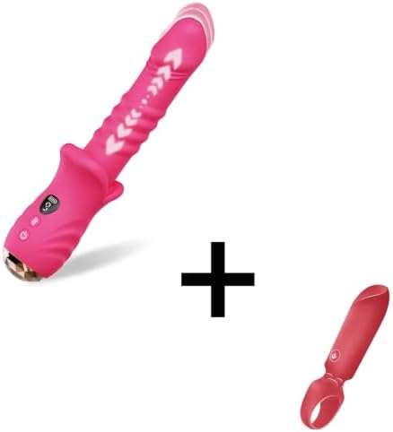 DFEUSY Vibrador propulsor en forma de boca de rosa y mini vibrador...
