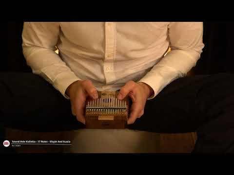 Piano de pulgar Kalimba, 17 teclas, incluye martillo de afinación y...