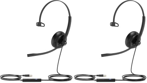 Yealink Auriculares con cable UH34, USB-A, micrófono con cancelació...