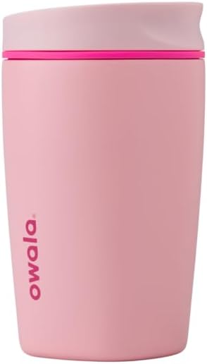 Owala SmoothSip Slider Vaso de café de acero inoxidable con aislami...