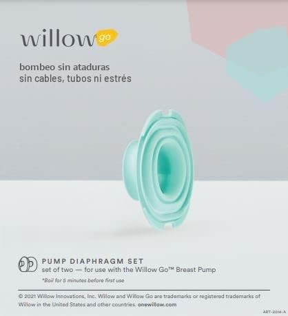 Willow Go Diaphragm - Paquete de 2 - para extractor de leche portát...