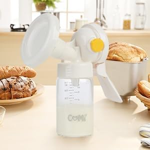 COMI Botella de vidrio de cuello ancho para recolección y almacenam...