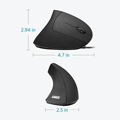 Anker Ratón óptico ergonómico vertical inalámbrico 2.4G y mouse ver...