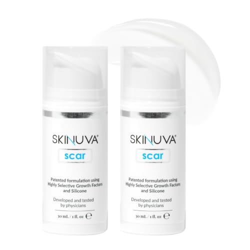 Skinuva® Crema para cicatrices para cara y cuerpo (1 oz) (paquete d...