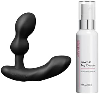 LOVENSE Edge 2 - Vibrador masajeador de próstata para hombres + spr...