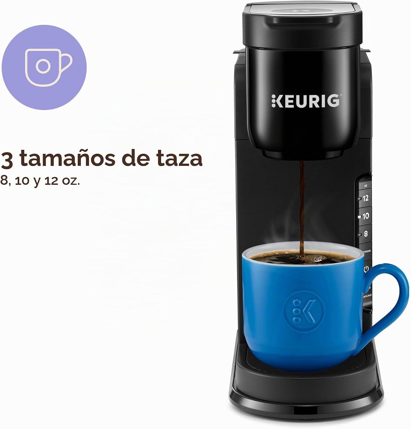 Keurig K-Express Cafetera de Una Sola Porción – Opción de Preparación Fuerte, Depósito de 42oz