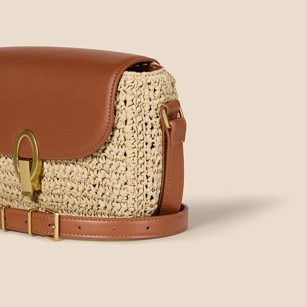 Amazon Essentials Bolso cruzado con solapa para mujer