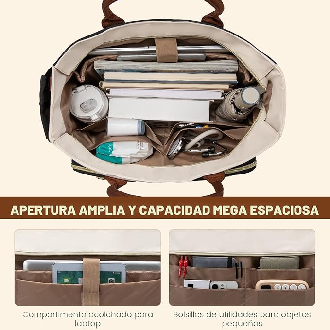 LOVEVOOK Bolso de Profesora para Mujer, Bolso de Mano para Trabajo,...
