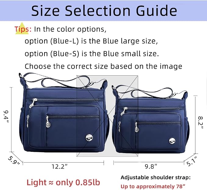 MINTEGRA Bolso de mano de hombro para mujer, espacioso bolso cruzado con múltiples bolsillos, bolso de mano a la moda con asa superior, S