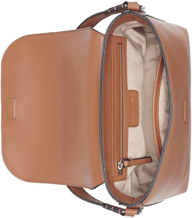 Calvin Klein Bolso de hombro con solapa Millie 2 en 1 para mujer y bandolera