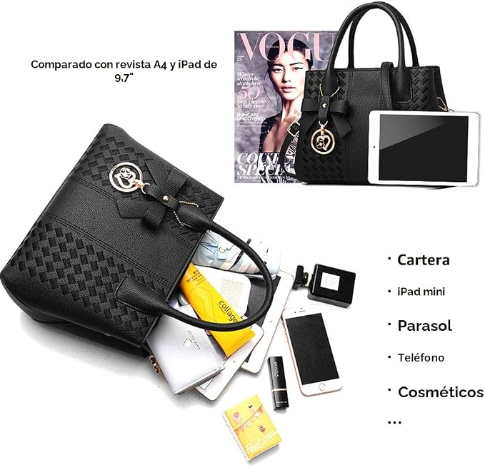 Bolsos y carteras de mujer de moda de piel sintética Jeniulet
