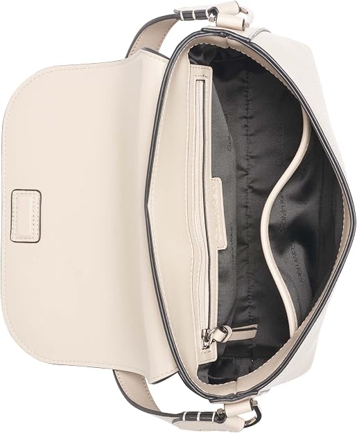 Calvin Klein Bolso de hombro con solapa Millie 2 en 1 para mujer y bandolera