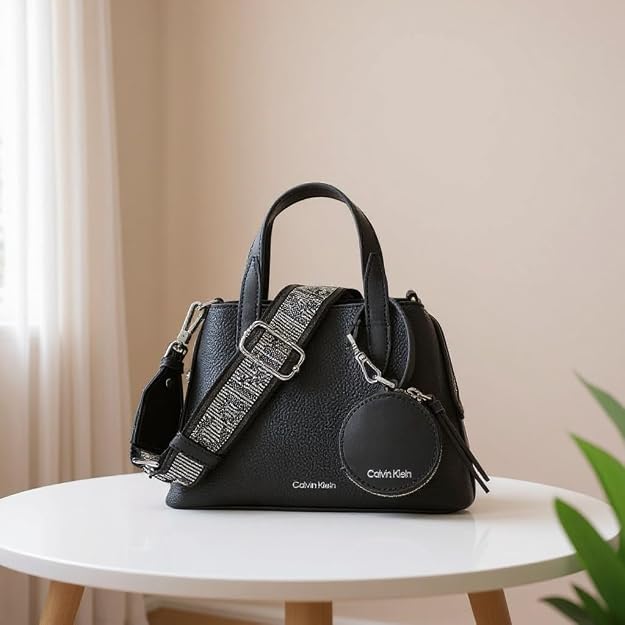 Calvin Klein Millie - Mini bolso cruzado 2 en 1 con compartimento triple