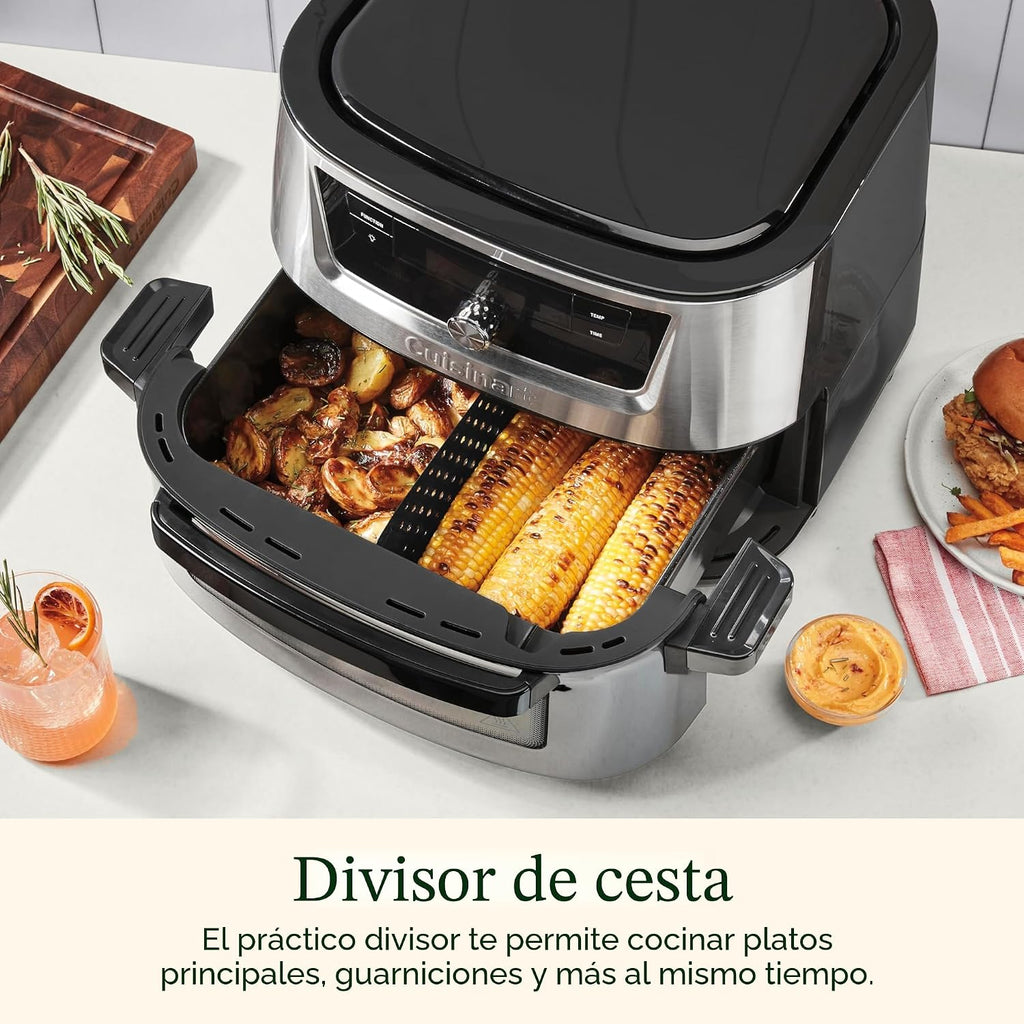 Cuisinart Freidora de Aire, Olla de Acero Inoxidable de 9 Cuartos con 6 Ajustes Preestablecidos para Asar, Hornear, Asar a la Parrilla, Freír al Aire, Deshidratar y Mantener Caliente