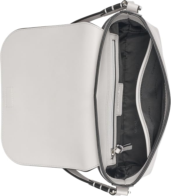 Calvin Klein Bolso de hombro con solapa Millie 2 en 1 para mujer y bandolera