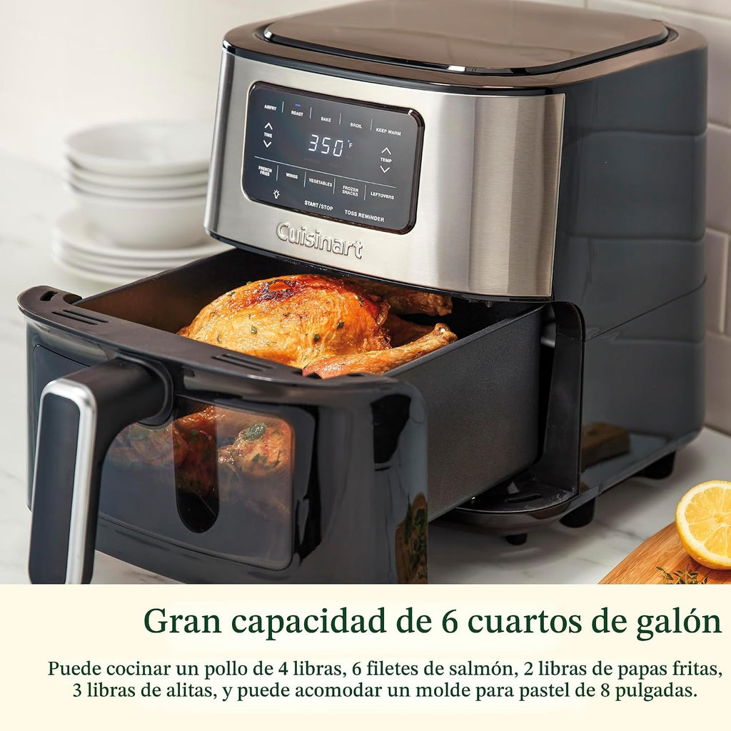 Cuisinart Freidora de aire, freidora grande de 6 cuartos de galón