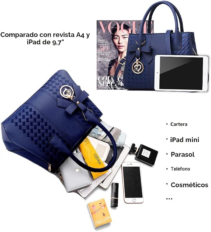 Bolsos y carteras de mujer de moda de piel sintética Jeniulet