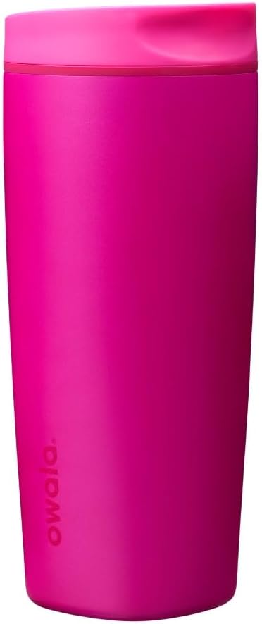 Owala SmoothSip Slider - Vaso de café de acero inoxidable con aisla...