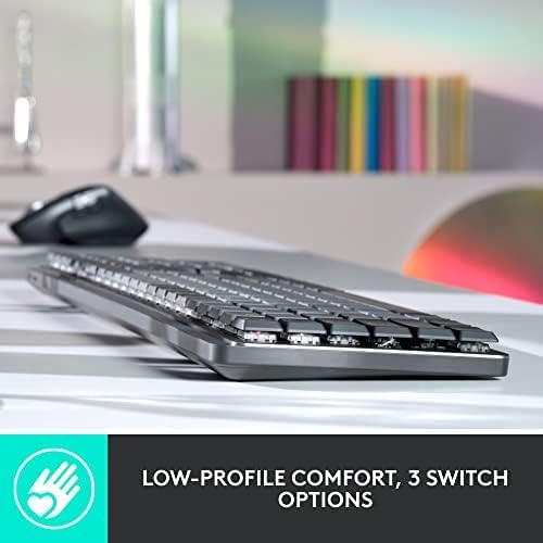 Logitech MX Mechanical Mini - Teclado inalámbrico iluminado, interr...
