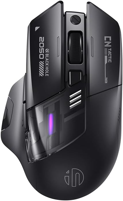INPHIC Ratón inalámbrico A9 Explorer para portátil, 2.4G\/Bluetooth...