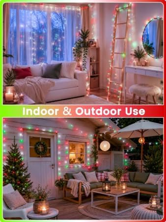 Guirnalda de 200 luces LED conectables mejoradas para interiores y...