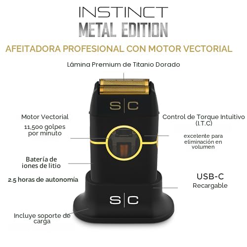 STYLECRAFT Instinct Metal Edition - Paquete de cortadora de pelo, r...