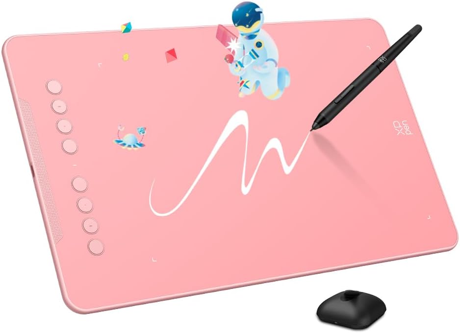 XPPen Deco 01 V3 - Tableta de dibujo de 10 x 6 pulgadas, lápiz ópti...