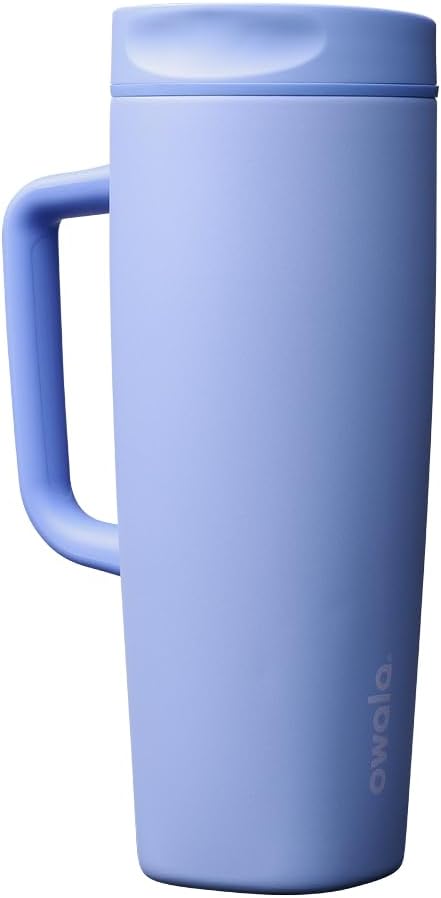 Owala SmoothSip Slider - Taza de viaje aislada de acero inoxidable...