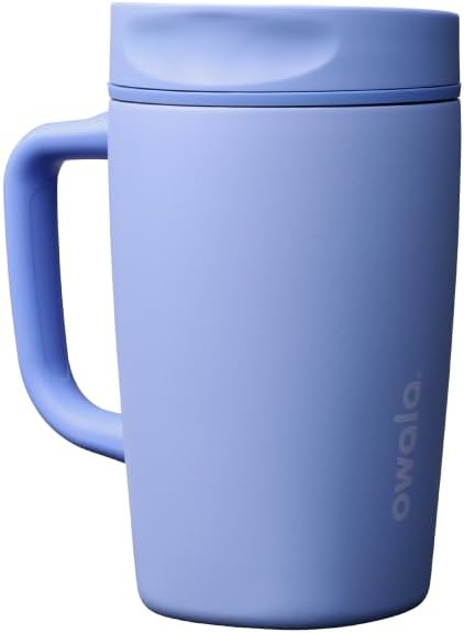 Owala SmoothSip Slider - Taza de viaje aislada de acero inoxidable...