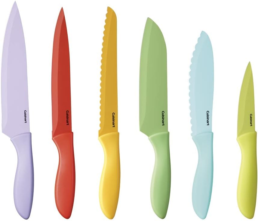 Cuisinart Juego de 12 cuchillos de cocina, colección Advantage Colo...