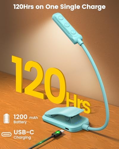 Glocusent Luz de lectura duo: luz de cuello flexible manos libres (...