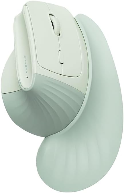 SANWA Ratón ergonómico inalámbrico para manos grandes con reposamuñ...