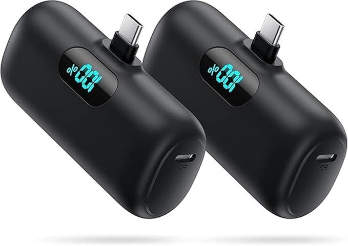 Kioson Mini cargador portátil de 5500 mAh, cargador de batería port...