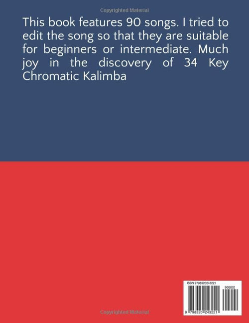 34 Key Chromatic Kalimba Big Songbook
